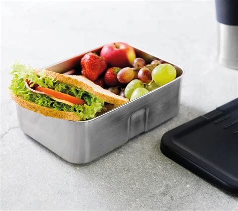 berghoff essentials stainless steel lunch box|Essentials 6Pc 18/10 Stainless Steel Lunch Box Set For Two.